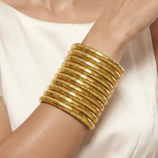 Anti Tarnish golden Cuff Bracelet for women