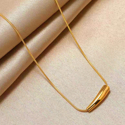 Gold-Plated Anti Tarnish Minimalistic Teardrop Necklace