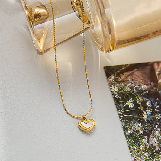 Gold Plated Stainless Steel Anti Tarnish Heart Themed Pendant For Women