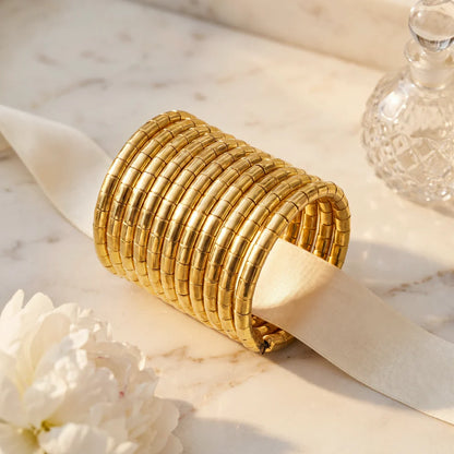 Anti Tarnish golden Cuff Bracelet for women