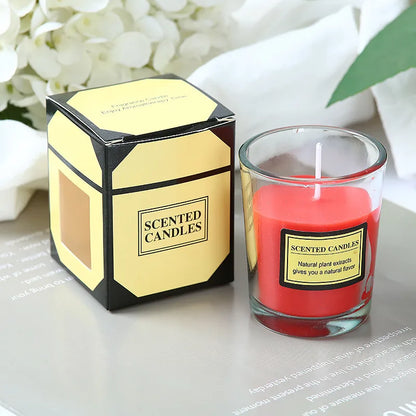 Simple Style Letter Plant Wax Red-Strawberry Aromatherapy  Scented Candle