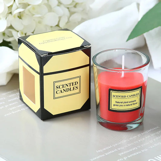 Simple Style Letter Plant Wax Red-Strawberry Aromatherapy  Scented Candle